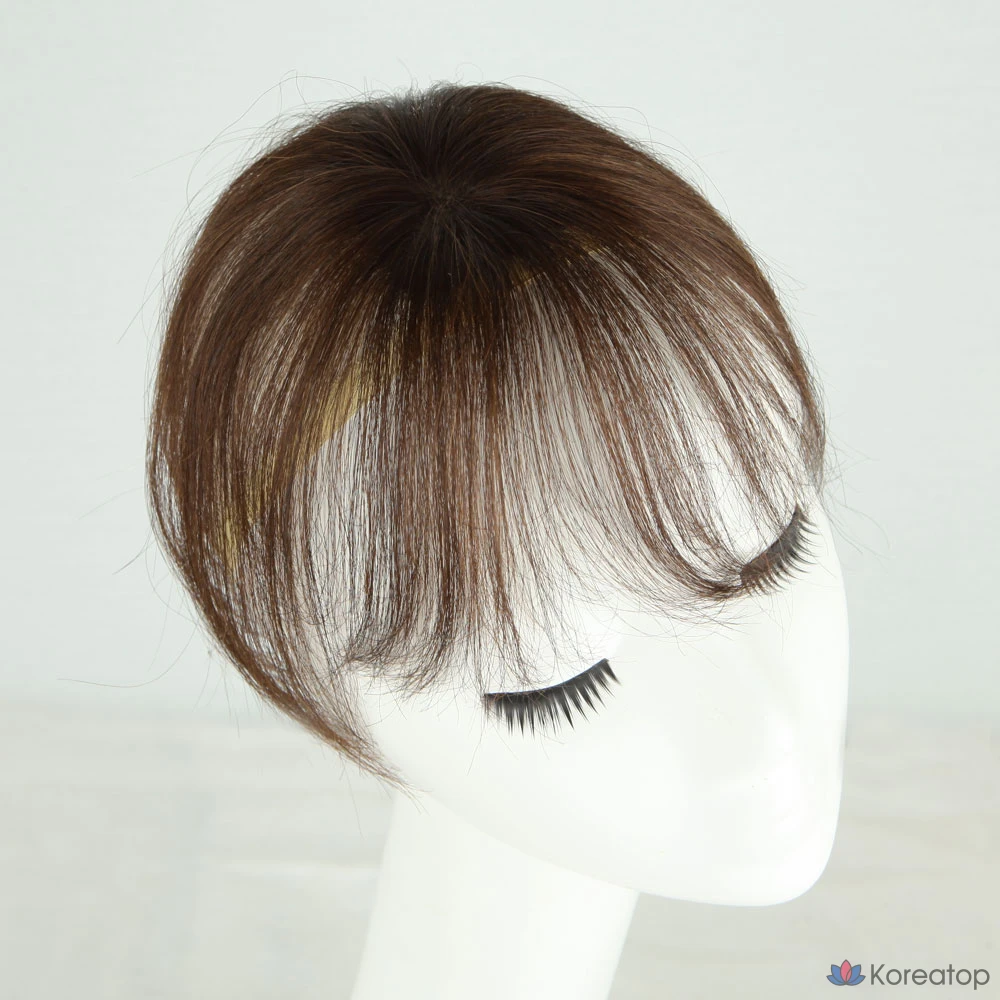 Парик лисьего типа, парик-макушка, объемное стереоскопическое покрытие, нетканая верхняя часть, натуральный черный цвет, 1 шт., фото 2