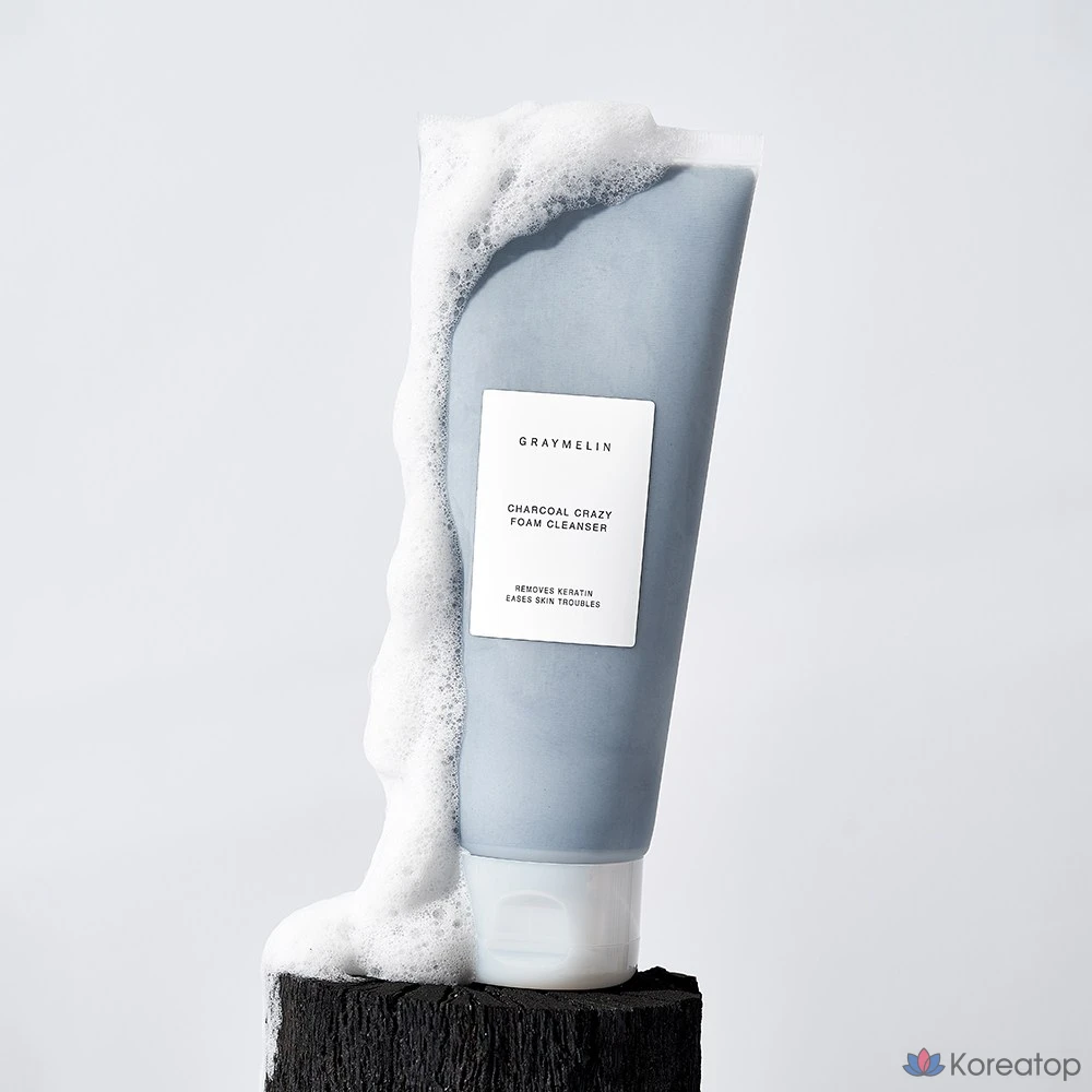 Очищающее масло Graymelin с аргановым маслом 500 мл, пенка для умывания Crazy Foam Cleanser с углем 150 мл, 2 комплекта, фото 4