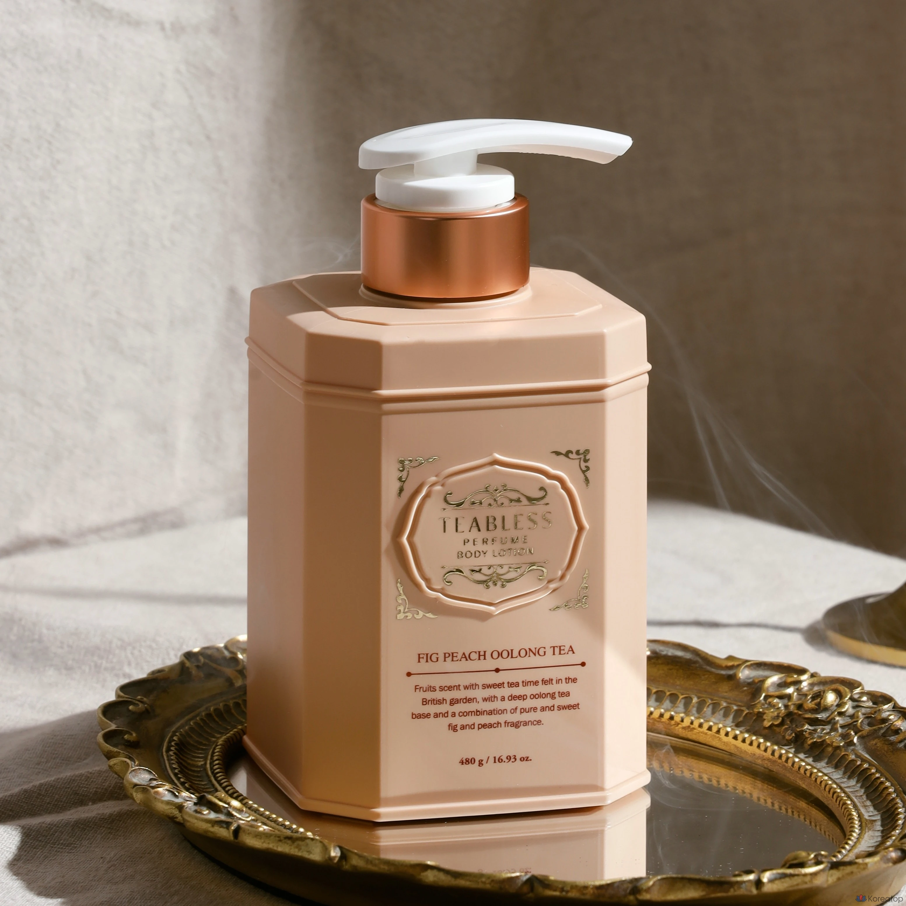 Парфюмерный лосьон для тела TEABLESS с ароматом чая улун, инжира и персика, 480 г, 1 шт.