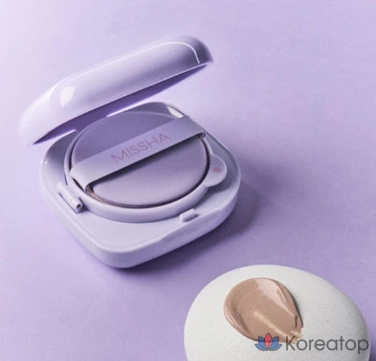 Missha Layering Fit Cushion Semi Glow, 15 г, 21 Vanilla, 1 шт., фото 4