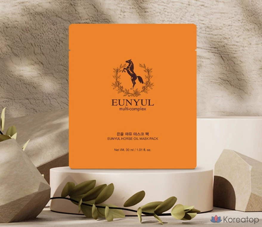 Тканевая маска для лица Eunyul Horse Oil Mask, 30 мл, 120 шт., фото 2