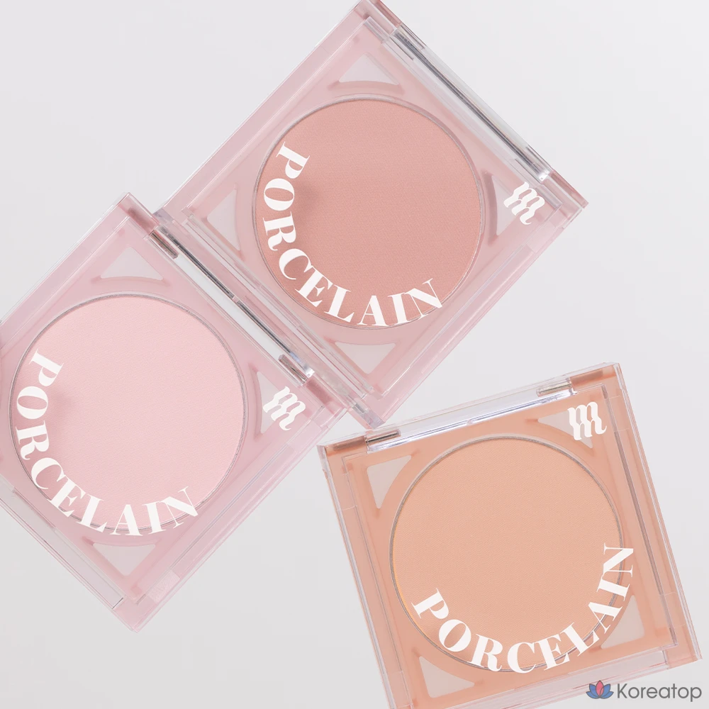 Румяна MERZY Porcelain Cheek Blusher 4,2 г, оттенок Stunning Coral, 1 шт., фото 5