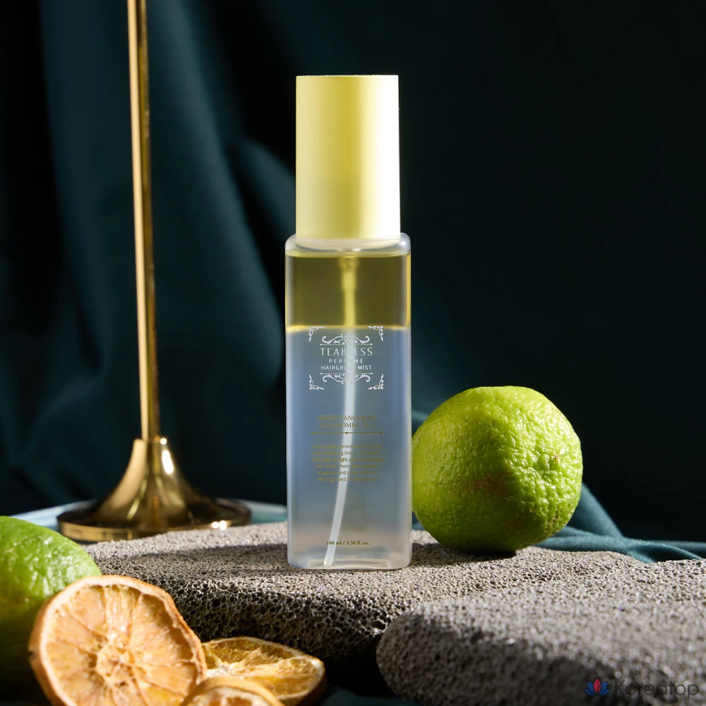 Парфюмированный спрей для волос и тела TEABLESS Combuti Green Tangerine Yuzu, 1 шт., 100 мл