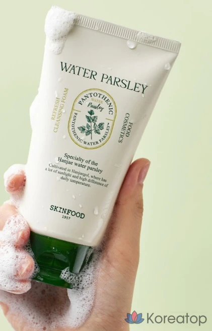 Освежающая очищающая пенка Skinfood с пантотеновой водой и петрушкой, 150 мл, 1 шт.