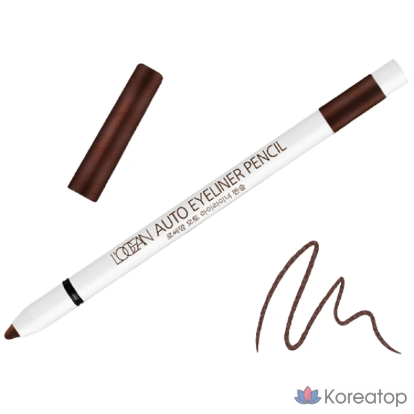 Гелевая подводка для глаз L'OCEAN Airtight Auto Gel Eyeliner, № 04, цвет Twinkle Brown, 1 шт.