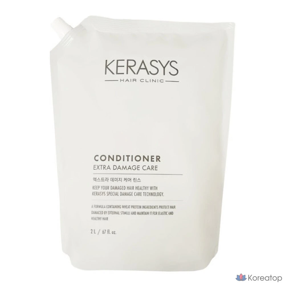 Ополаскиватель для волос KeraSys Extra Damage Care Rinse, 2000 мл, 1 шт.