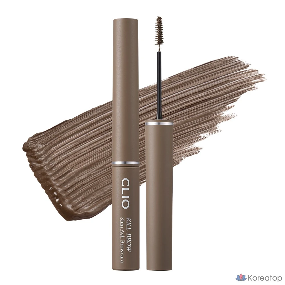 Тушь для бровей Clio Killbrow Slim Ash Browcara, оттенок 004 Ash Gray, 1 шт.