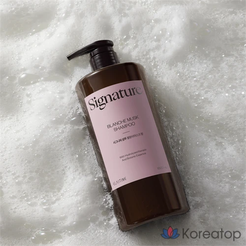 Шампунь Elastine Signature Scalp Care Damaged Hair Clinic с мягкой кислотностью, ароматом мускуса Blanche, 1 л, 1 шт.