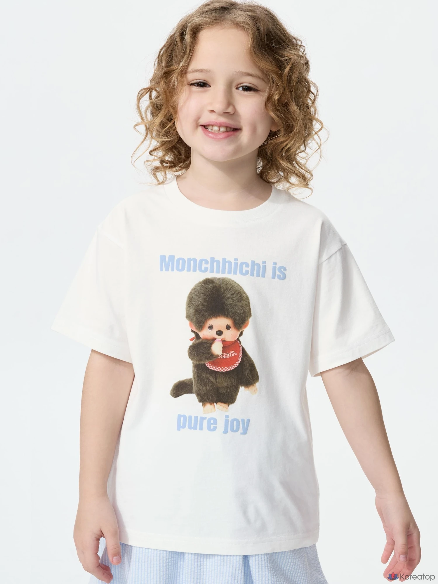 Футболка для девочек Uniqlo Monchhichi UT Graphic T