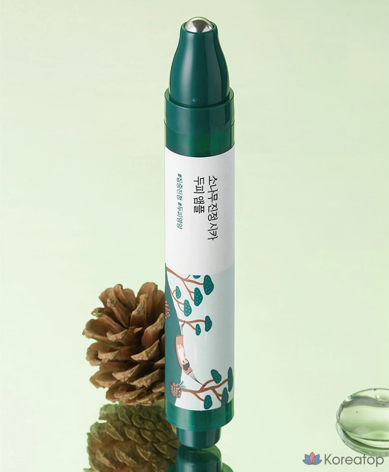 Ампула Round Lab Pine Calming Cica для успокаивающего ухода за кожей головы, 15 мл, 1 шт.