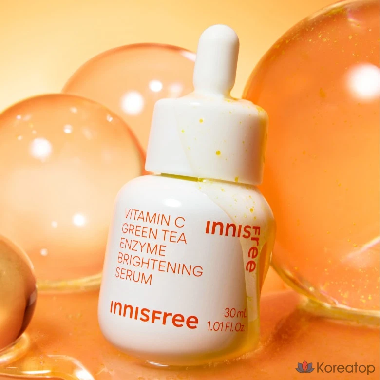 Innisfree New Vita C Green Tea Enzyme Blemish Toning Serum, 30 мл, 1 шт., фото 2