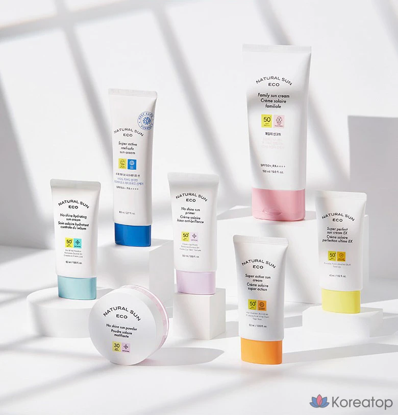 Натуральный солнцезащитный крем The Face Shop Natural Sun Eco Family SPF50+ PA+++, 150 мл, 1 шт.