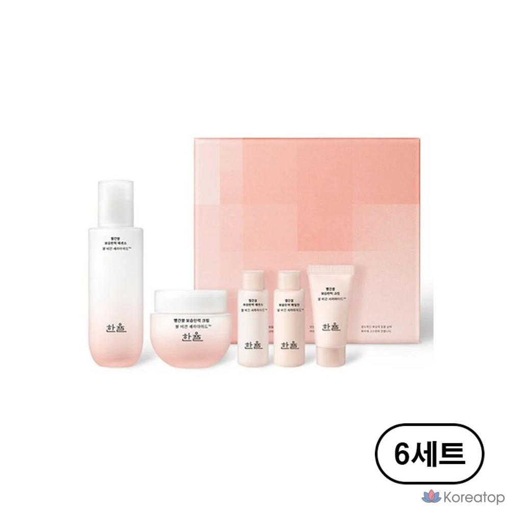 Увлажняющий крем-эссенция HANYUL с красным рисом для повышения эластичности кожи, набор из 2-х и 6 комплектов.