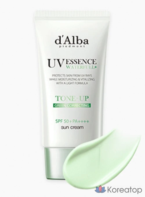 Солнцезащитный крем D'alba Clean Tea Tree Liposome Green Tone-Up Sunscreen SPF50+ PA++++, 50 мл, 1 шт.