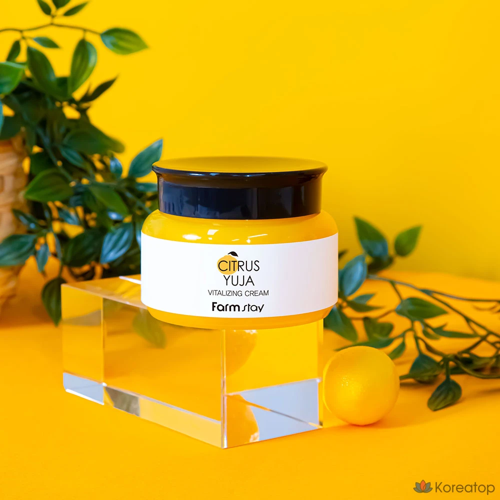 Крем для лица FarmStay Citrus Yuzu Vitalizing Cream, 100 г, 1 шт.