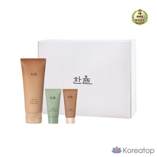 Набор HANYUL Buddle Night Cleansing Pore Pack 100 мл + 20 мл + очищающая пенка 15 г, 3 вида, 1 шт.