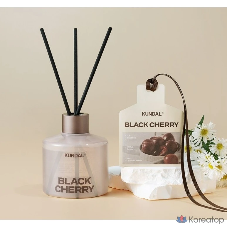 Ароматизированные саше Kundal Car, 7 г x 4 шт., 1 шт., Черная вишня