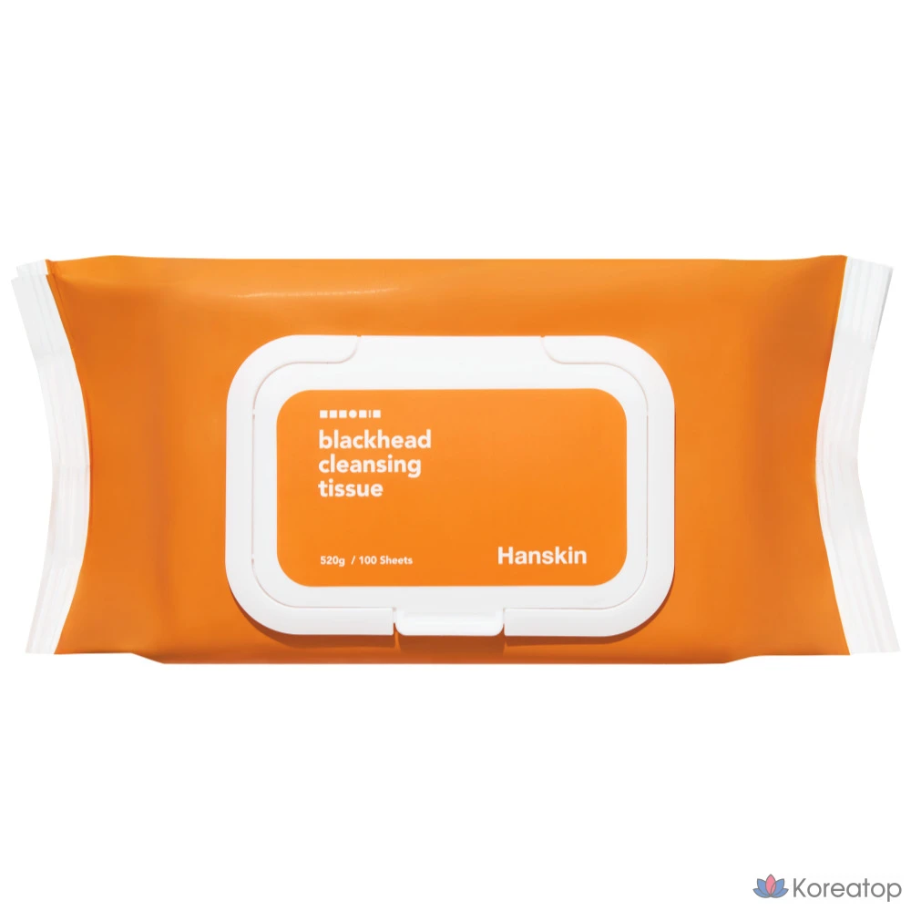 Салфетки для очищения от черных точек HANSKIN, 100 листов, 1 упаковка.