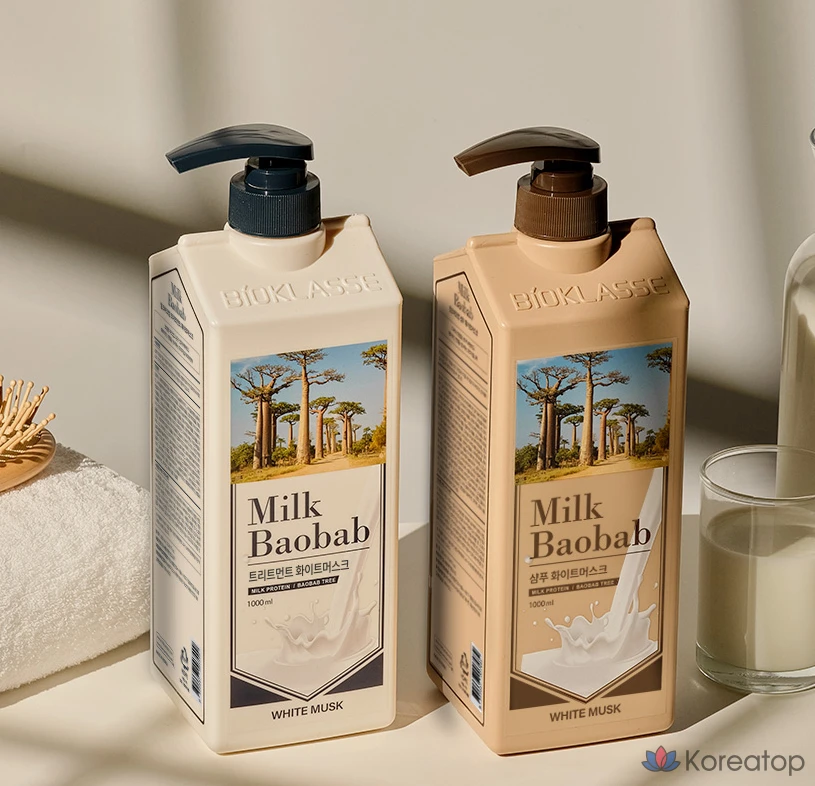 Шампунь Milk Baobab с ароматом белого мускуса, 1 л, 1 шт., фото 5