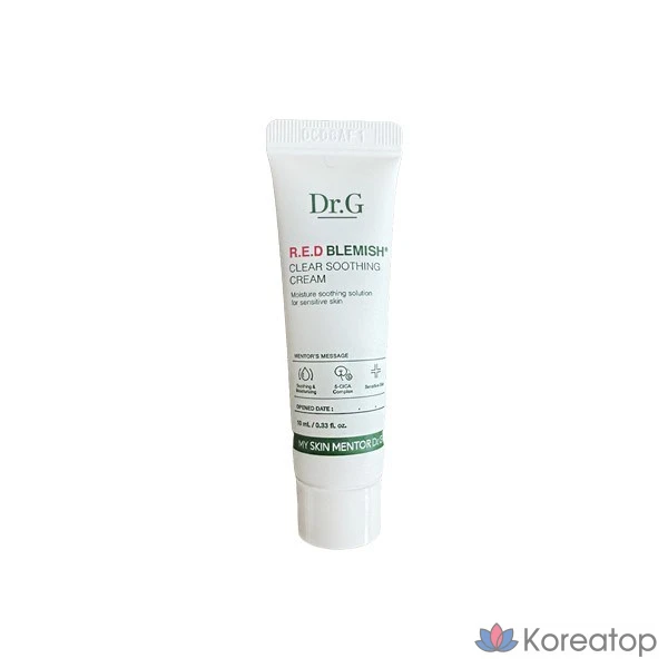 Успокаивающий крем Dr.G Red Blemish Clear, 10 мл, 1 шт.