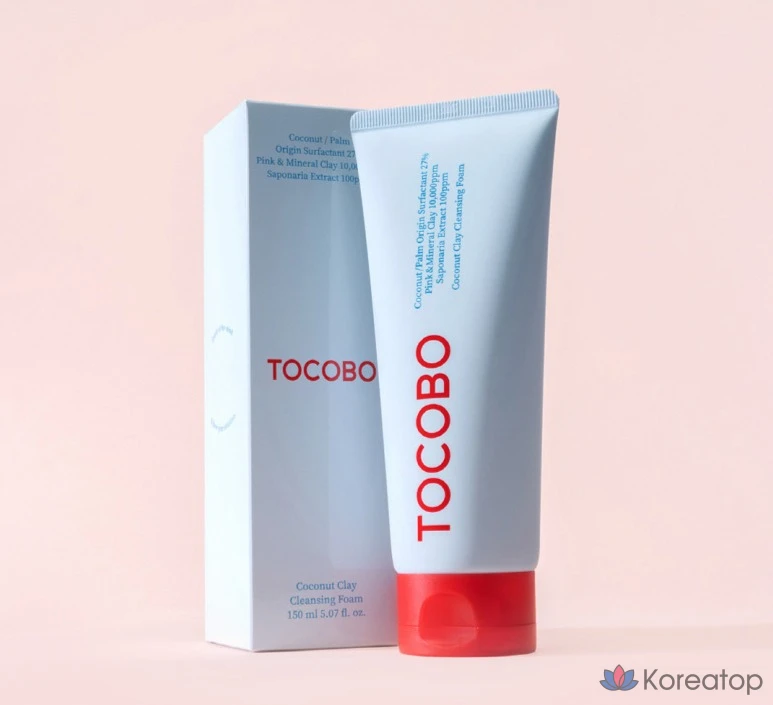 Очищающая пенка для лица Tokobo с кокосовой глиной, 150 мл, 1 шт.