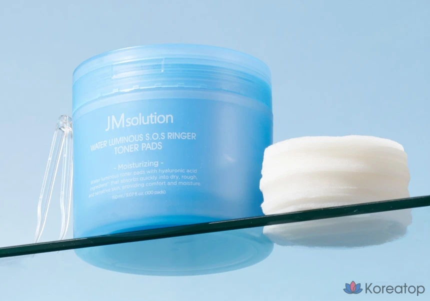 JM Solution Water Glow SOS Ringer Moisture Toner Pad, 150 мл, 1 шт., 100 листов