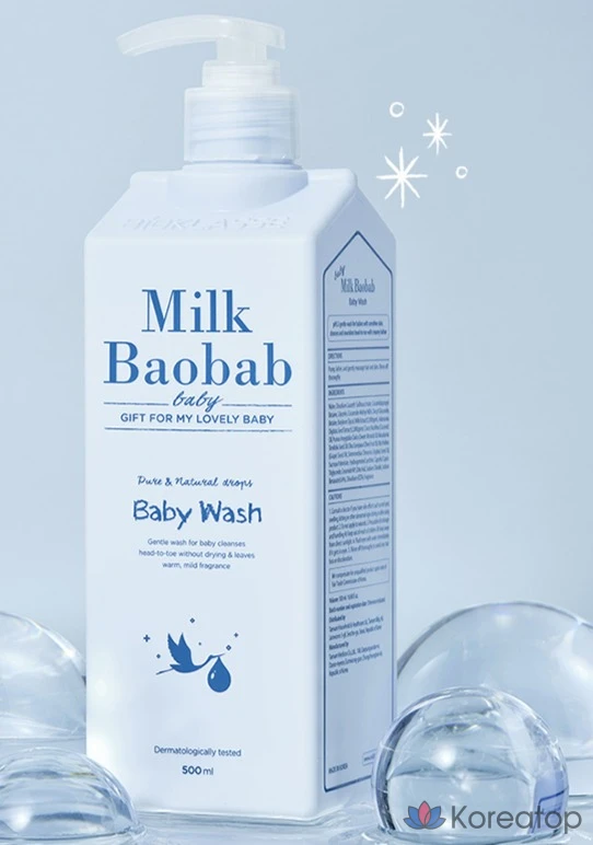 Детское универсальное средство для мытья Milk Baobab, 500 мл, 1 шт.