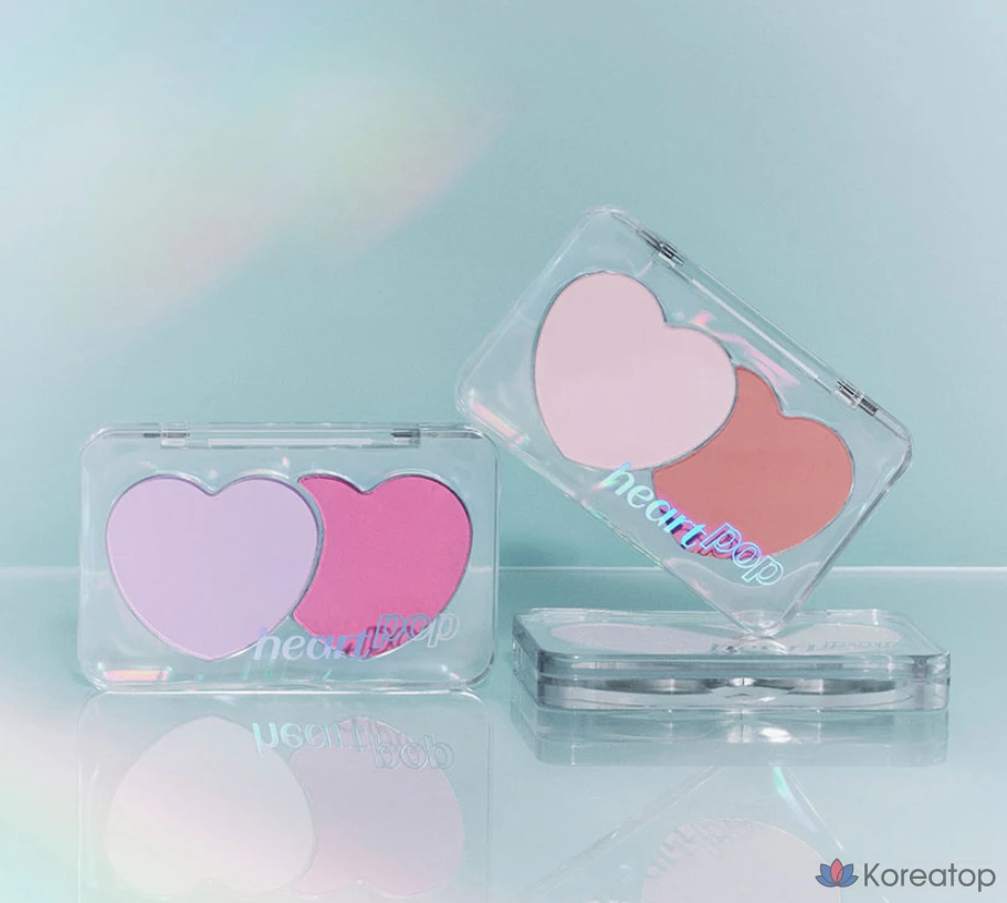 Румяна Etude House Heart Pop Duo 7,5 г, оттенок Envy Bloom Bloomer Petal, 1 шт., фото 6