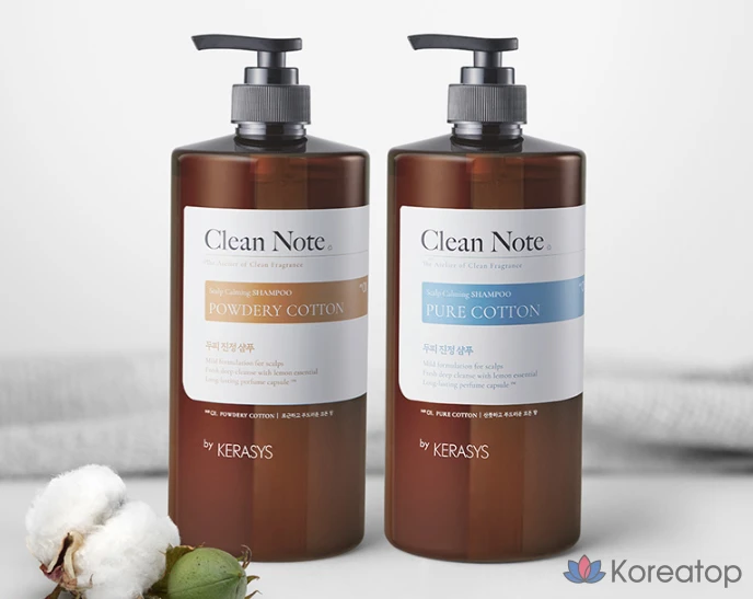 Шампунь KeraSys Clean Note с ароматом пудрового хлопка, 1 л, 1 шт.