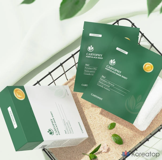 Тканевые маски для лица CARYOPHY Fortuna, 10 штук, 6 упаковок, фото 3