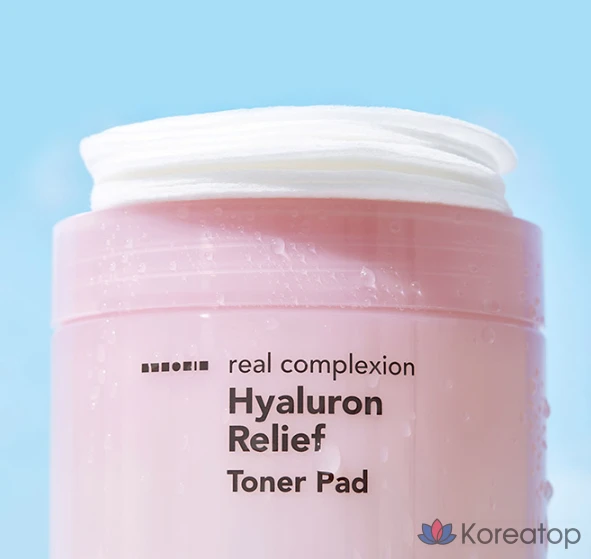 Тонизирующие подушечки HANSKIN Real Complexion Hyaluronic Relief Toner Pad, 210 мл, 60 листов, 1 упаковка