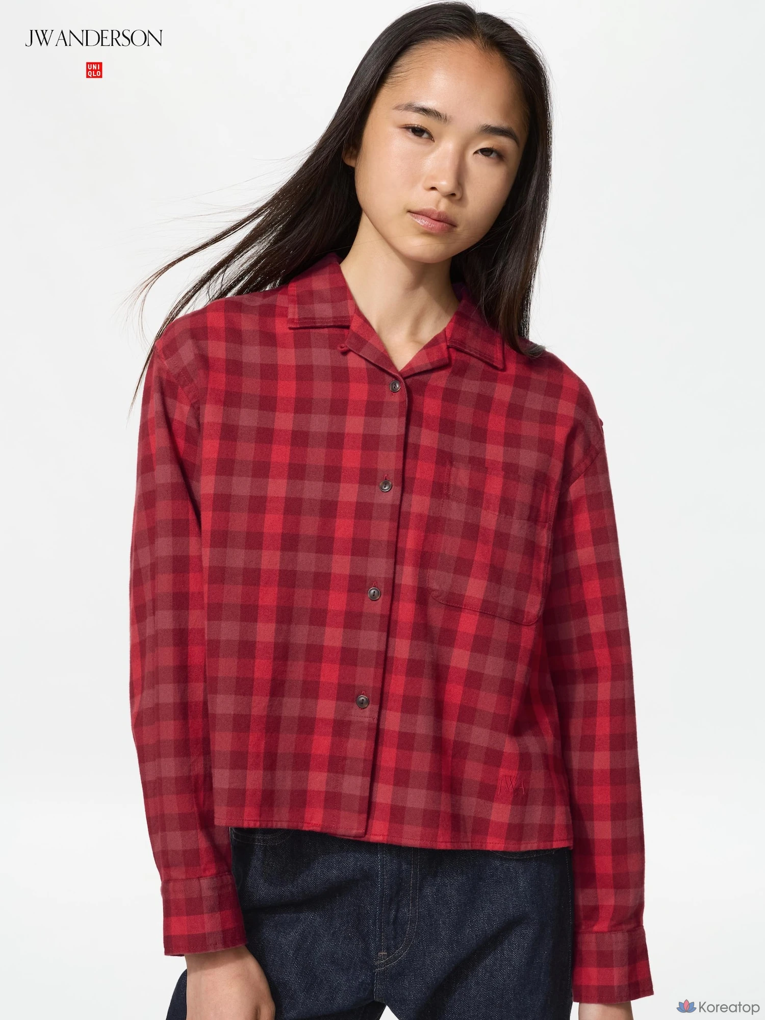Рубашка Uniqlo Flannel Boxy Shirt (Check) C