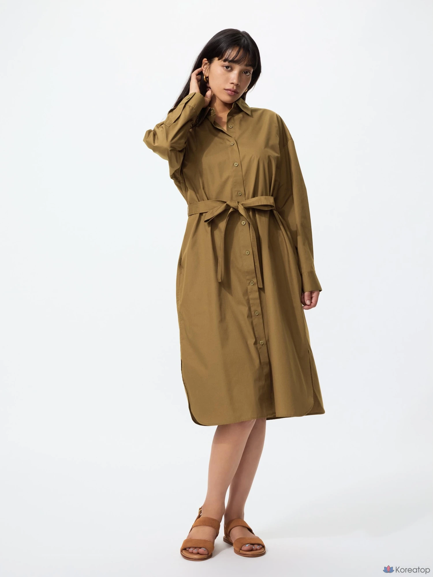 Платье-рубашка Uniqlo
