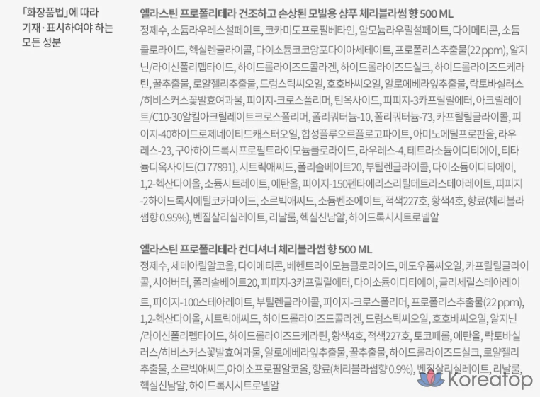 Питательный шампунь Elastine Propolytera Protein для поврежденных волос, аромат вишневого цвета, 1 шт., 500 мл