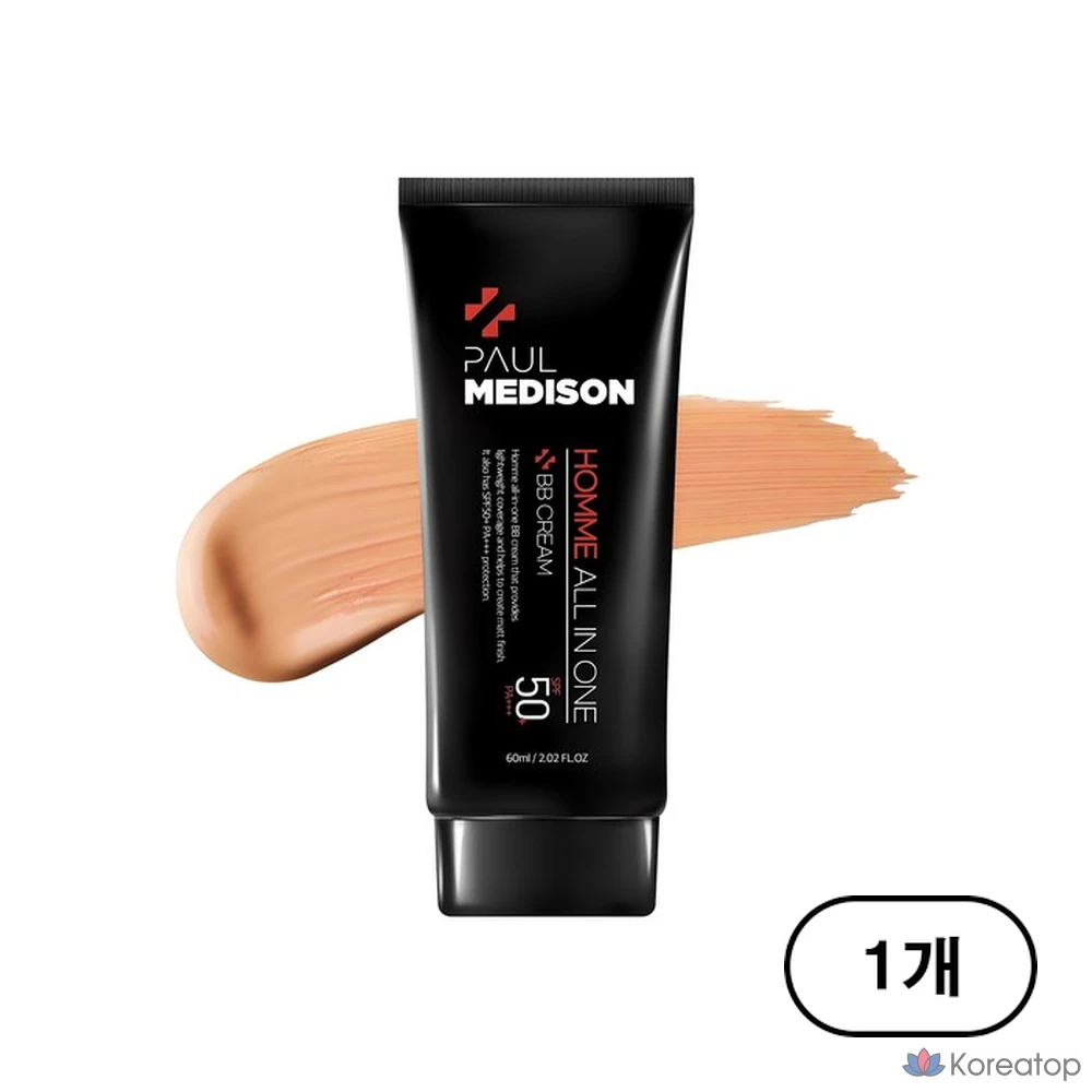BB-крем PAUL MEDISON Homme All-in-One 60 мл SPF 50+ PA+++, 1 шт.