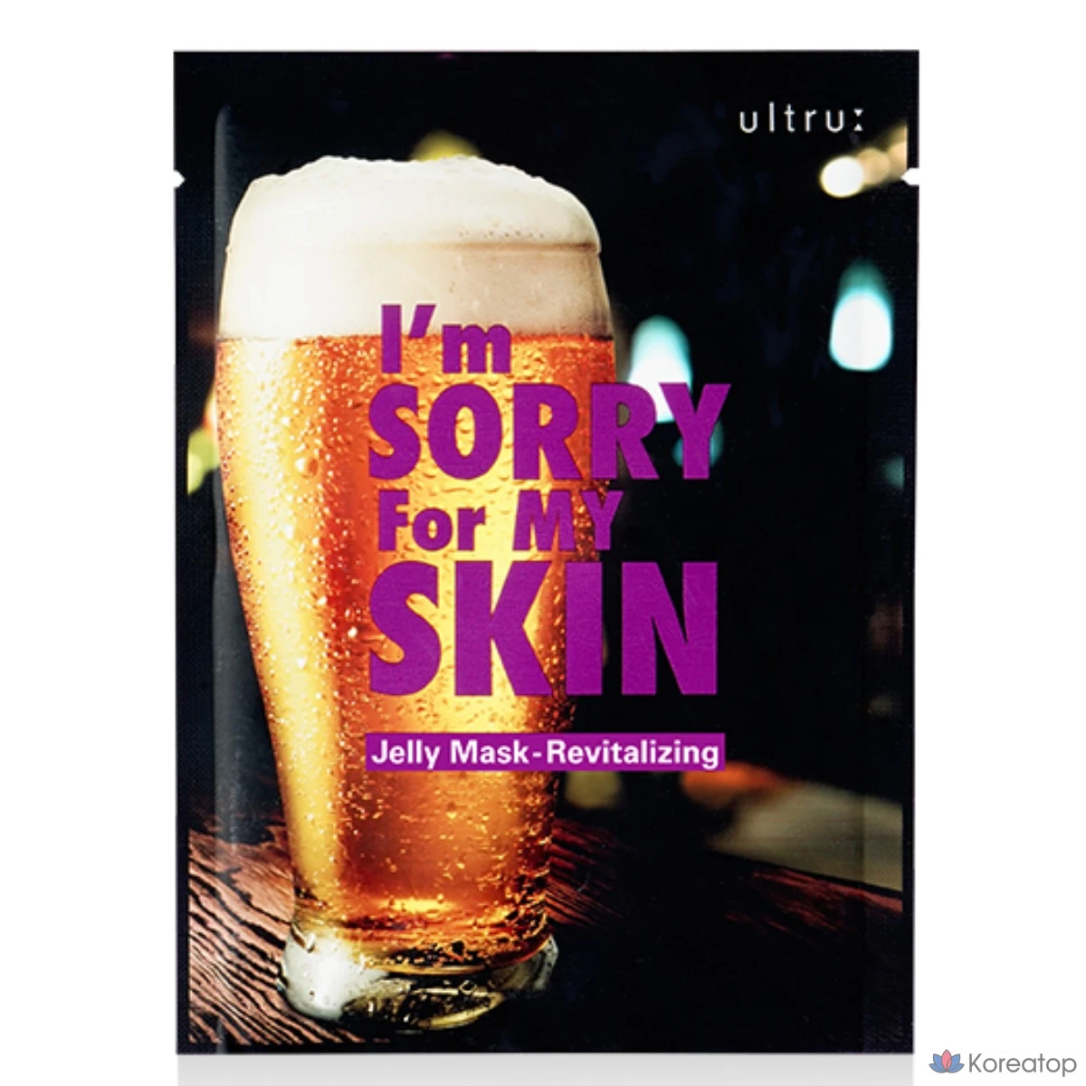 Набор из 10 восстанавливающих и питательных гелевых масок для лица «I'm Sorry for My Skin Ultrue Revitalizing Rising Skin Nourishing Jelly Mask Pack», 10 листов, 1 упаковка, 10 штук.