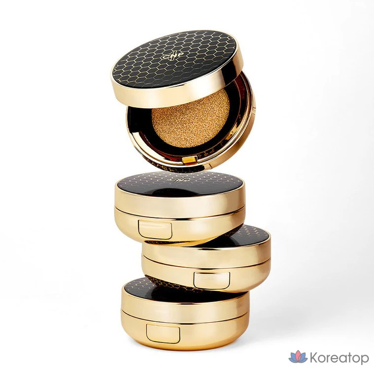 Тональный крем-ампула CNP Cha & Park Propolis Ampoule-in Cushion Foundation 15 г + сменный блок 15 г, № 21, 1 шт., фото 9