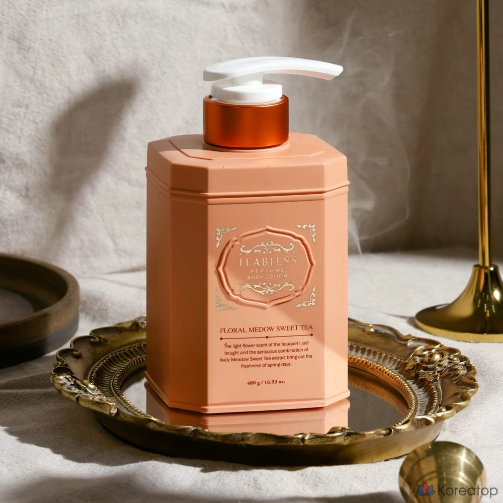Лосьон для тела TEABLESS с ароматом сладкого чая и цветочным ароматом, 480 г, 1 упаковка.