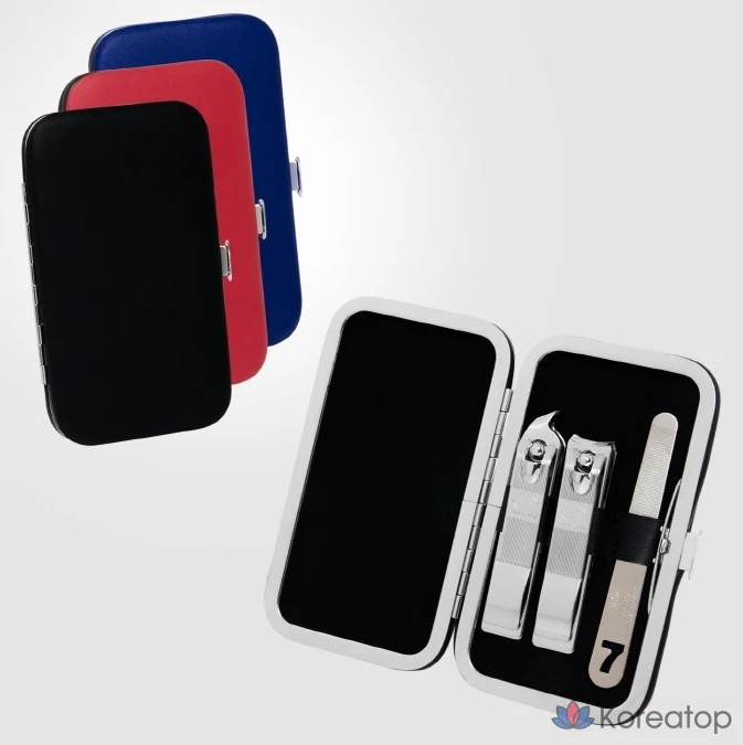 Набор для ухода Three Seven 777 Nail Clipper Set KR-351, Black, 1 шт.