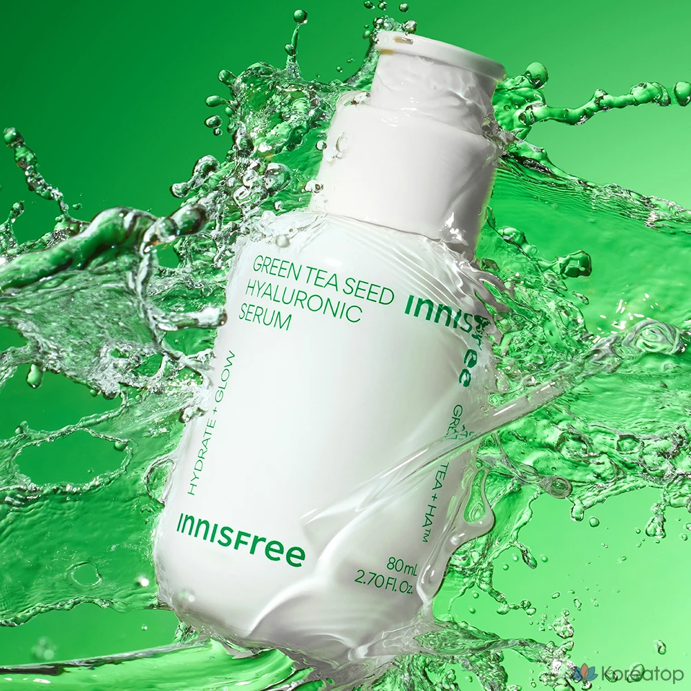 Сыворотка Innisfree Green Tea Seed Hyaluronic Acid Serum, 80 мл, 1 шт., фото 2