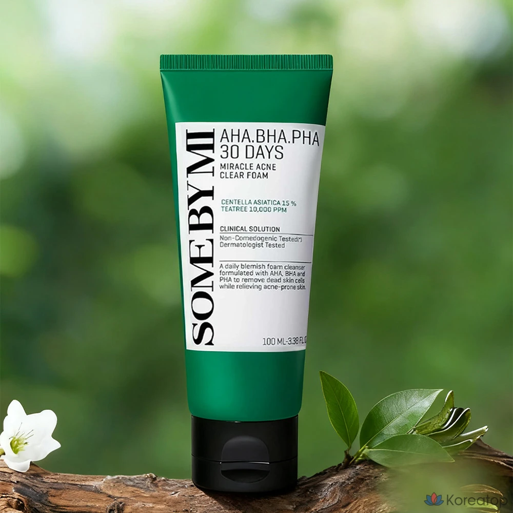 Пенка для умывания Some By Mi AHA BHA PHA 30 Days Miracle Acne Clear Foam, 100 мл, 1 шт.