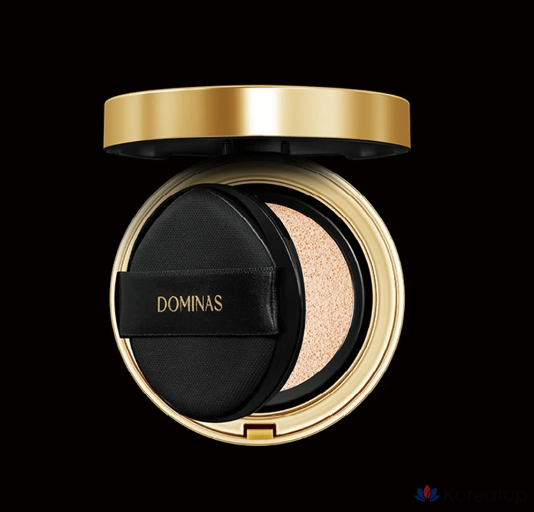 Кушон Dominas T.J. Perfect Cover Cushion Foundation (15 г + рефил 15 г), оттенок 21 Light Beige, 1 шт.