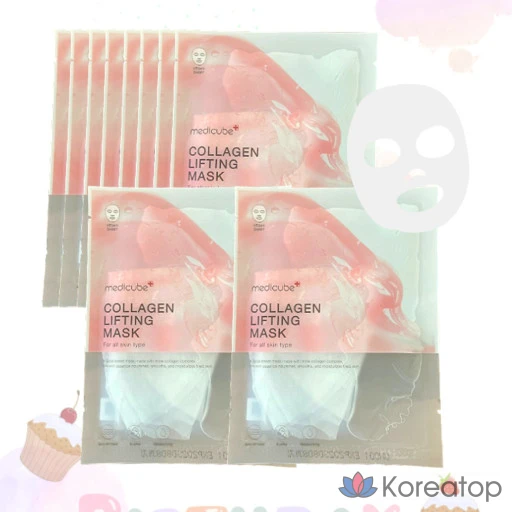 Лифтинг-маска Medicube с коллагеном, 10 штук, 1 упаковка