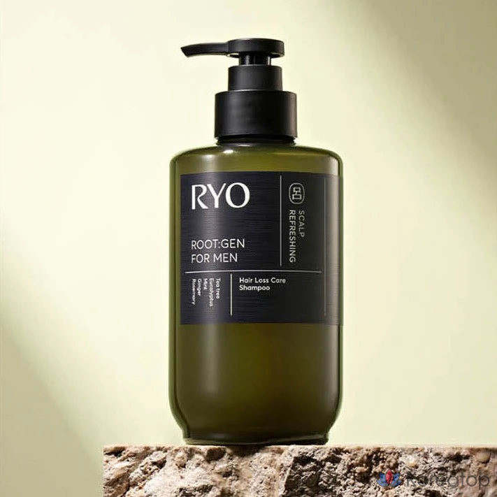 Шампунь Ryo Rootzen для мужчин от выпадения волос, аромат чайного дерева и эвкалипта, 515 мл, 1 шт.