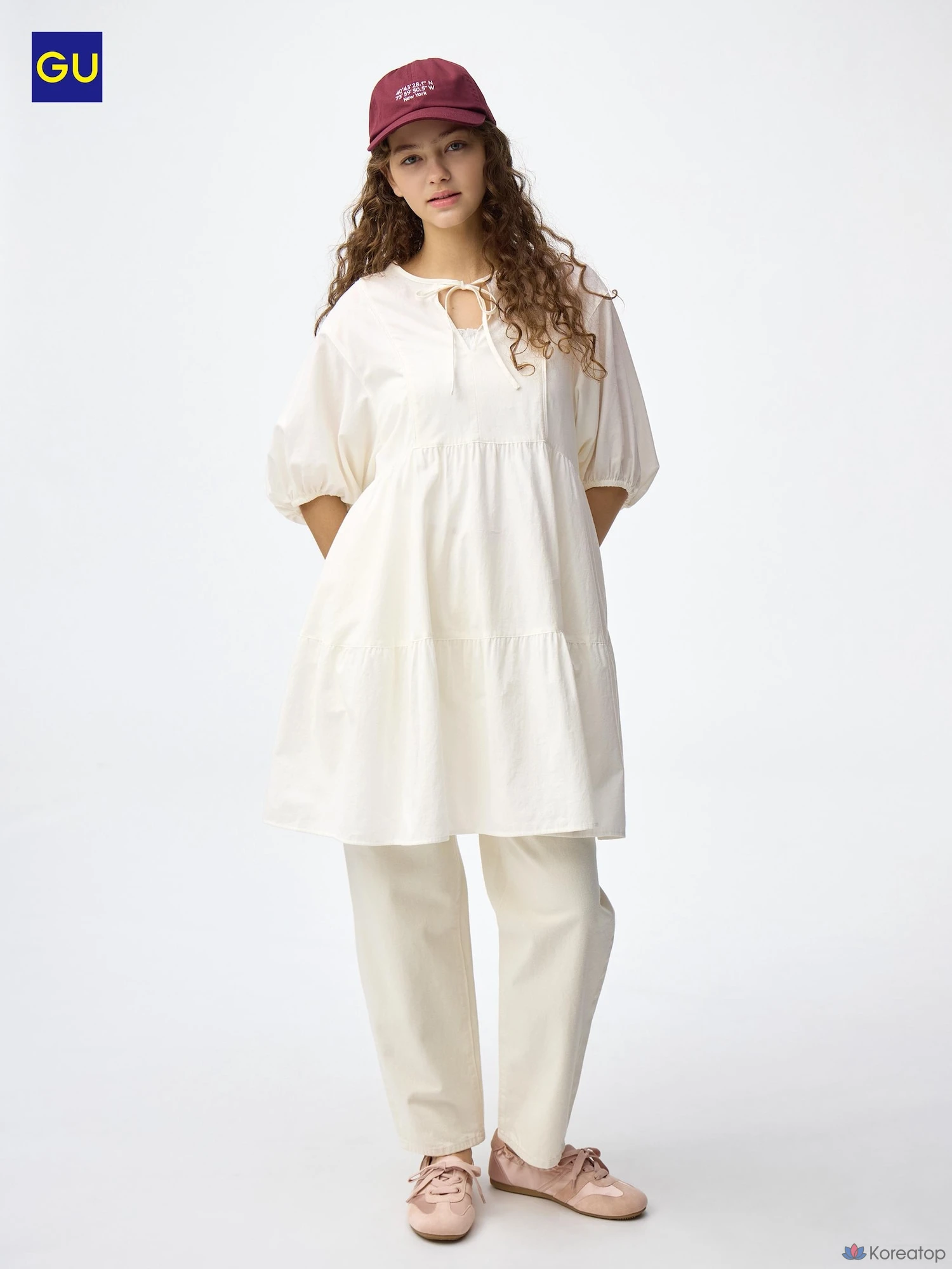 Платье Uniqlo Tiered Tunic Dress (Short Sleeve)
