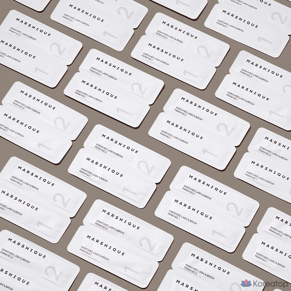 Набор для самостоятельной завивки ресниц и бровей Marshique Enriched Lash &amp; Brow Self-Perm Kit, 7 применений, 1 комплект.