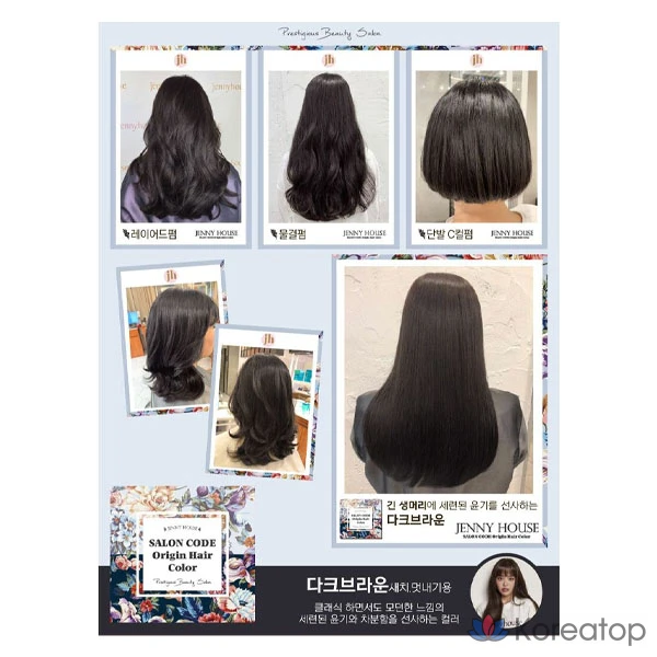 Краска для волос JennyHouse Salon Code Origin, темно-коричневая, 1 шт., фото 3