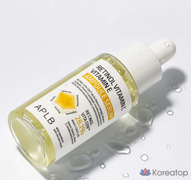 Ампульная сыворотка APLB Retinol Vitamin C Vitamin E Ampoule Serum, 40 мл, 1 шт.