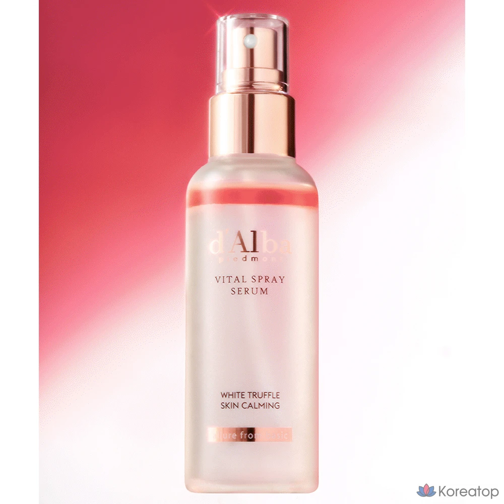 Набор из 2 спреев-сыворотки D'alba White Truffle Vital Spray Serum 100 мл и геля для умывания с мягкой кислотностью 15 мл, 1 шт.