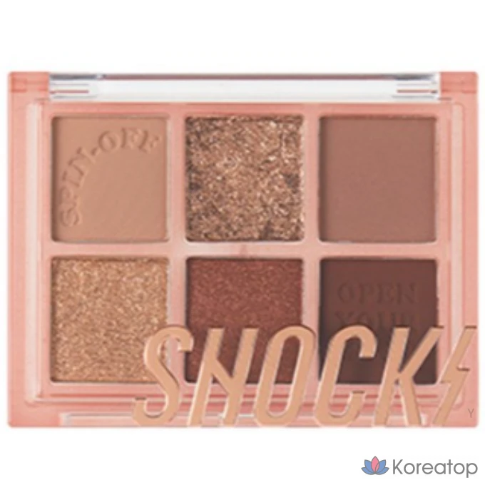 Палетка теней Tony Moly The Shocking Spin-Off, 03 BRAUN (Tanjujube), 1 шт.